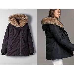 Aritzia Babaton Short St. Mortiz Winter Parka Black XS